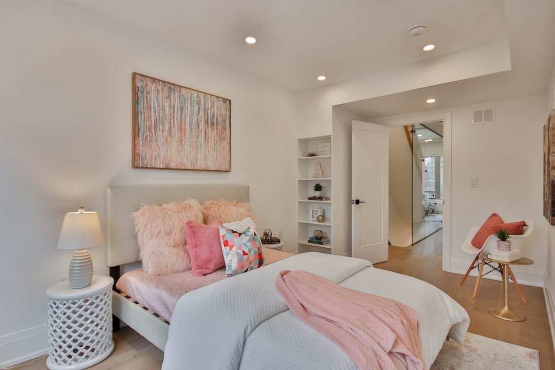 luxury bedroom with canopy bed